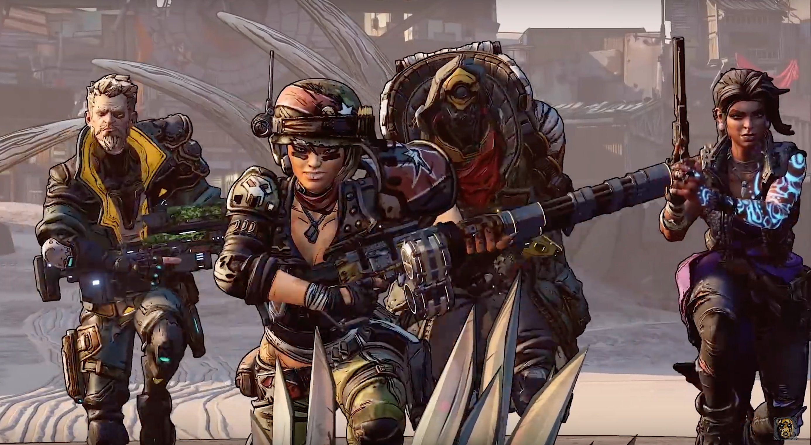 The four playable characters of Borderlands 3