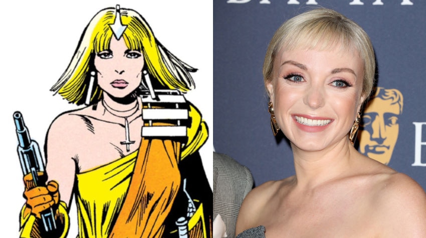 Helen George as Queen Guinevere