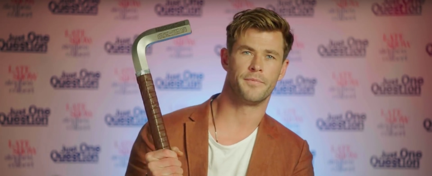 Chris Hemsworth on The Late Show with Stephen Colbert