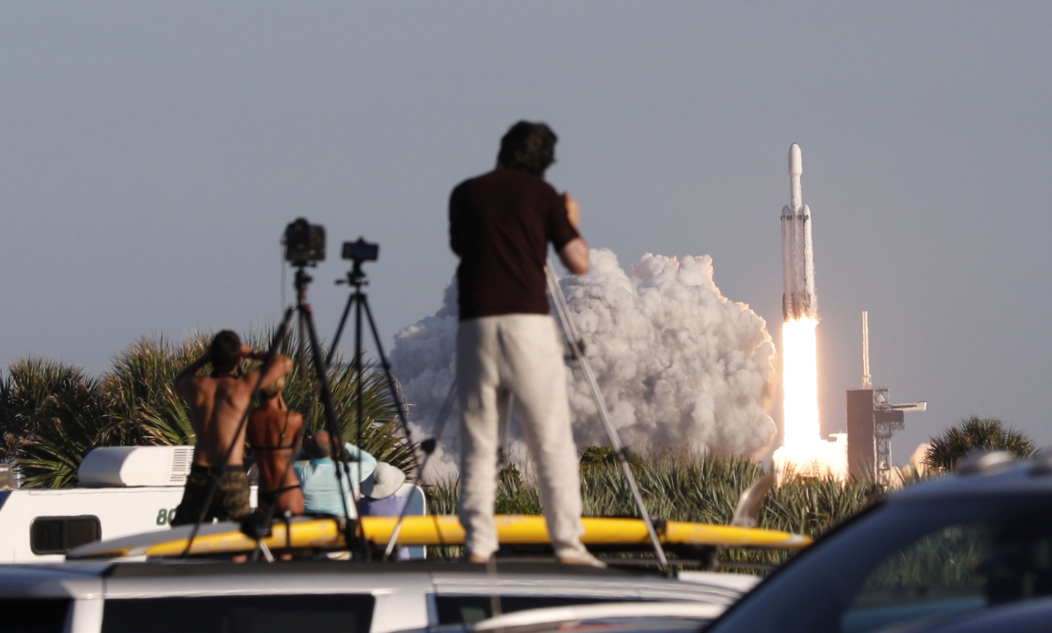 The SpaceX Falcon Heavy launches in Florida on April 11 2019