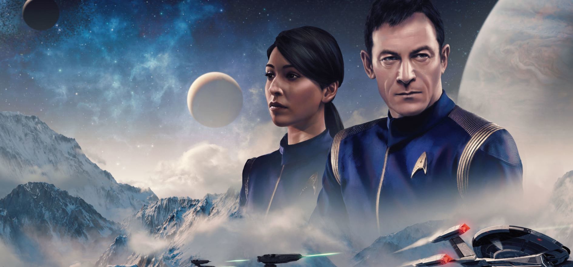 Captain Lorca and Commander Landry on Star Trek Online