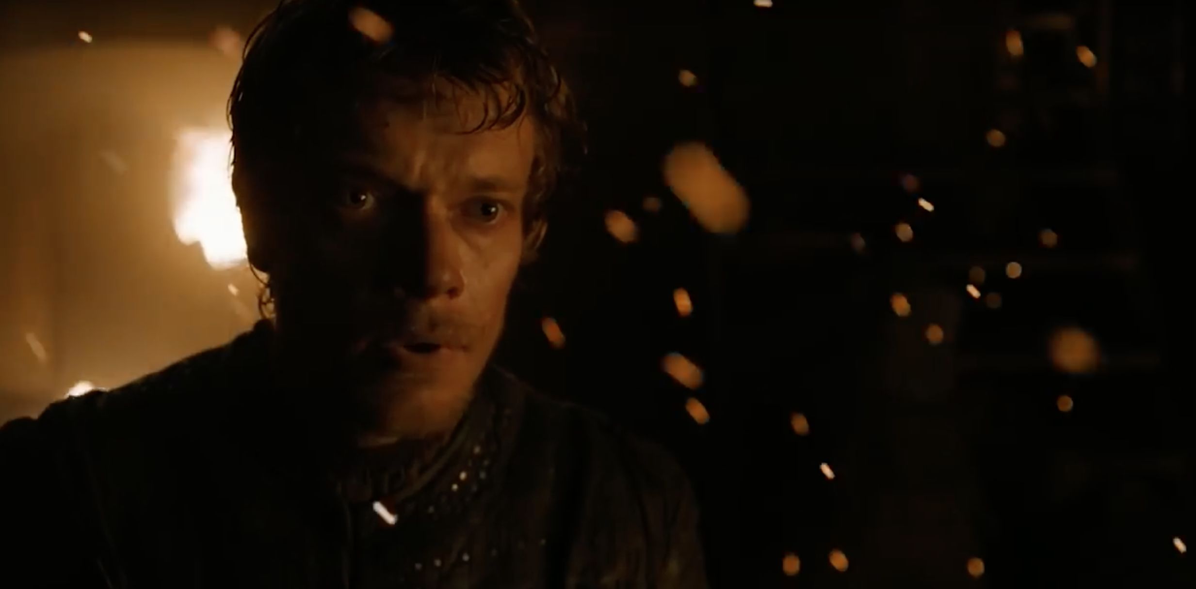 Alfie Allen as Theon Greyjoy on Game of Thrones