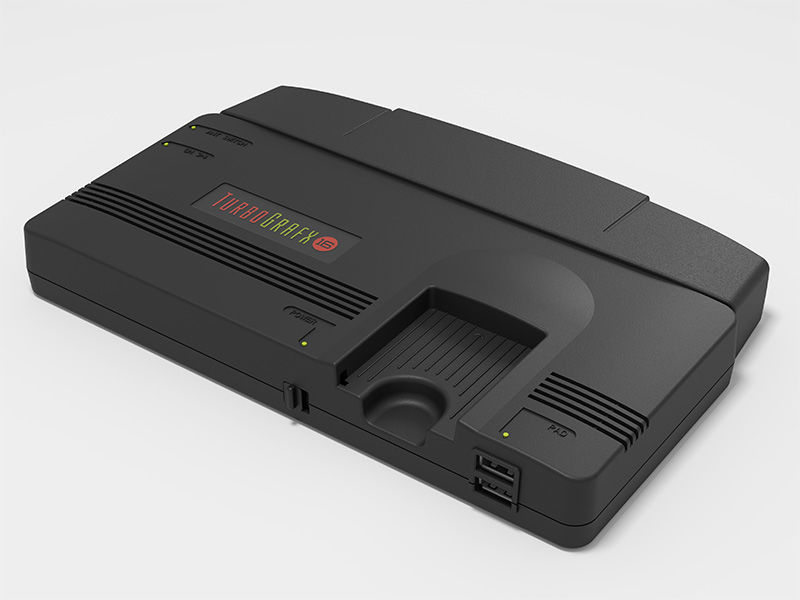 The TurboGrafx 16 Mini console from Konami