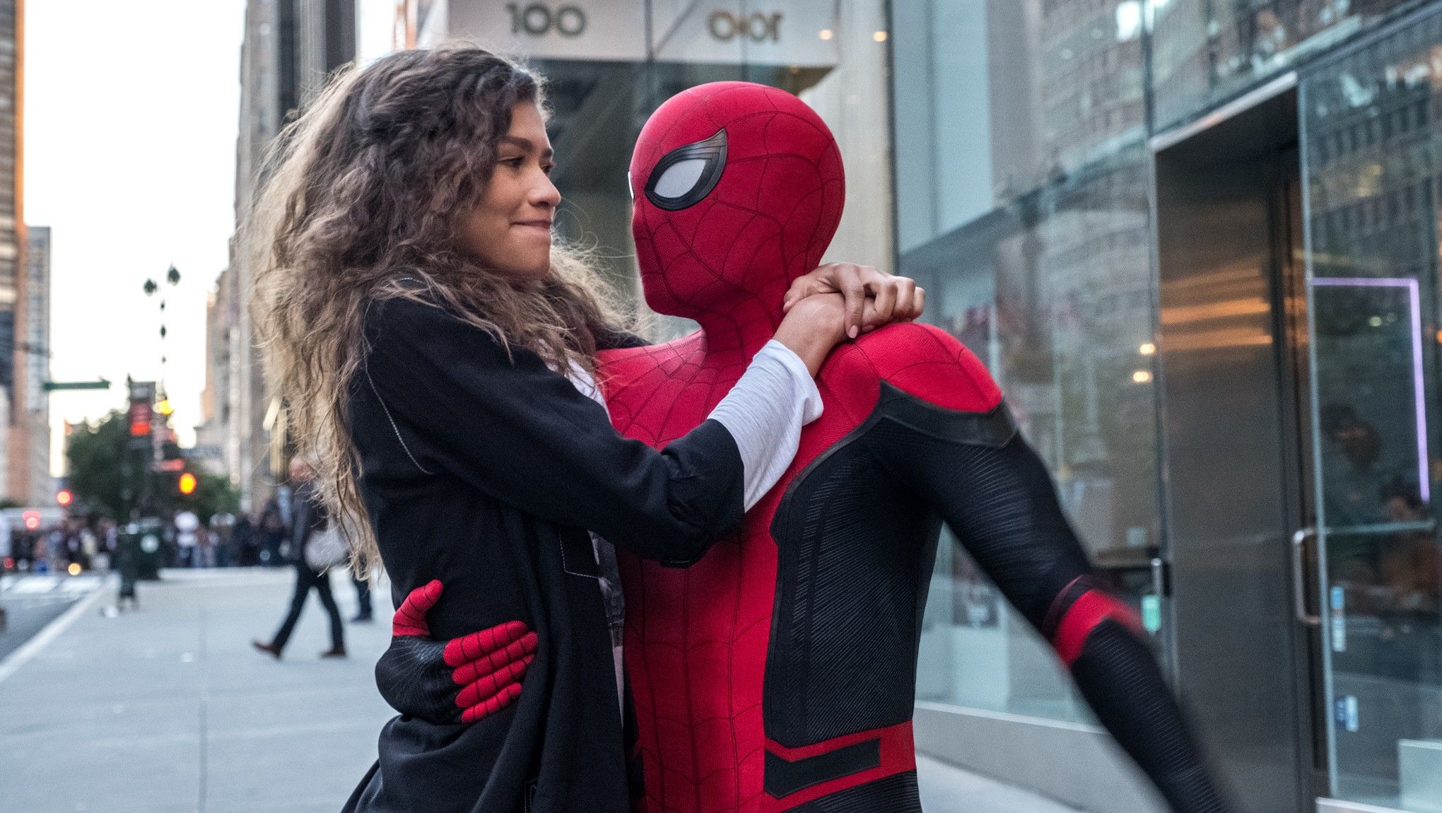 Zendaya and Tom Holland in Spider-Man Far From Home