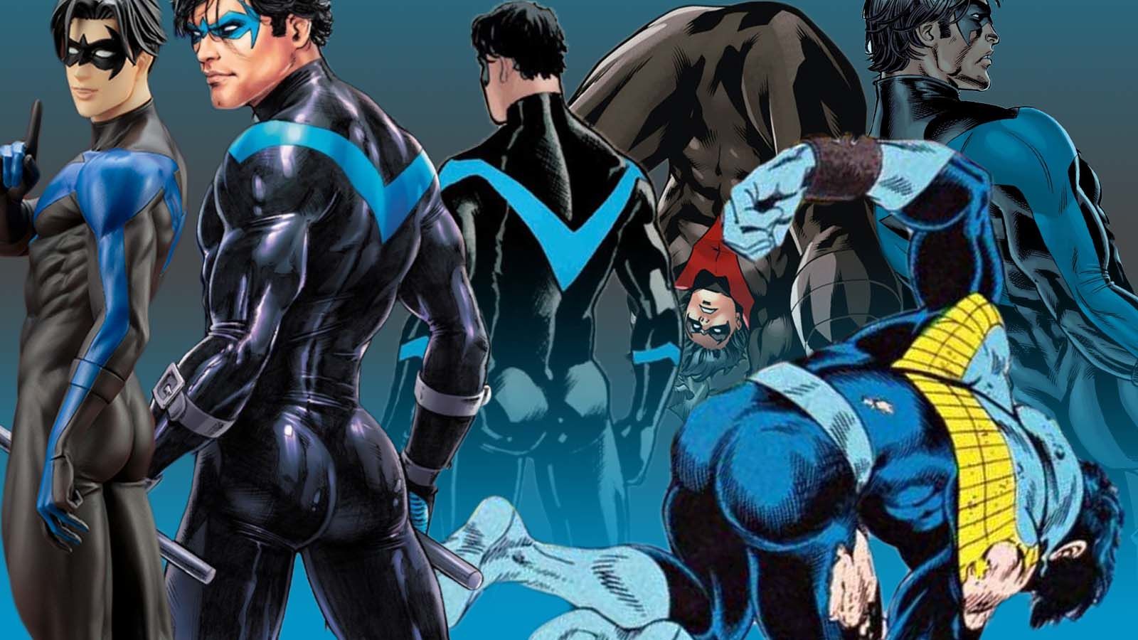 Nightwing's butt and ass