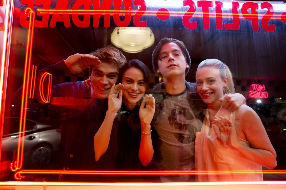 Cole Sprouse, Lili Reinhart, Camila Mendes, and K.J. Apa in Riverdale