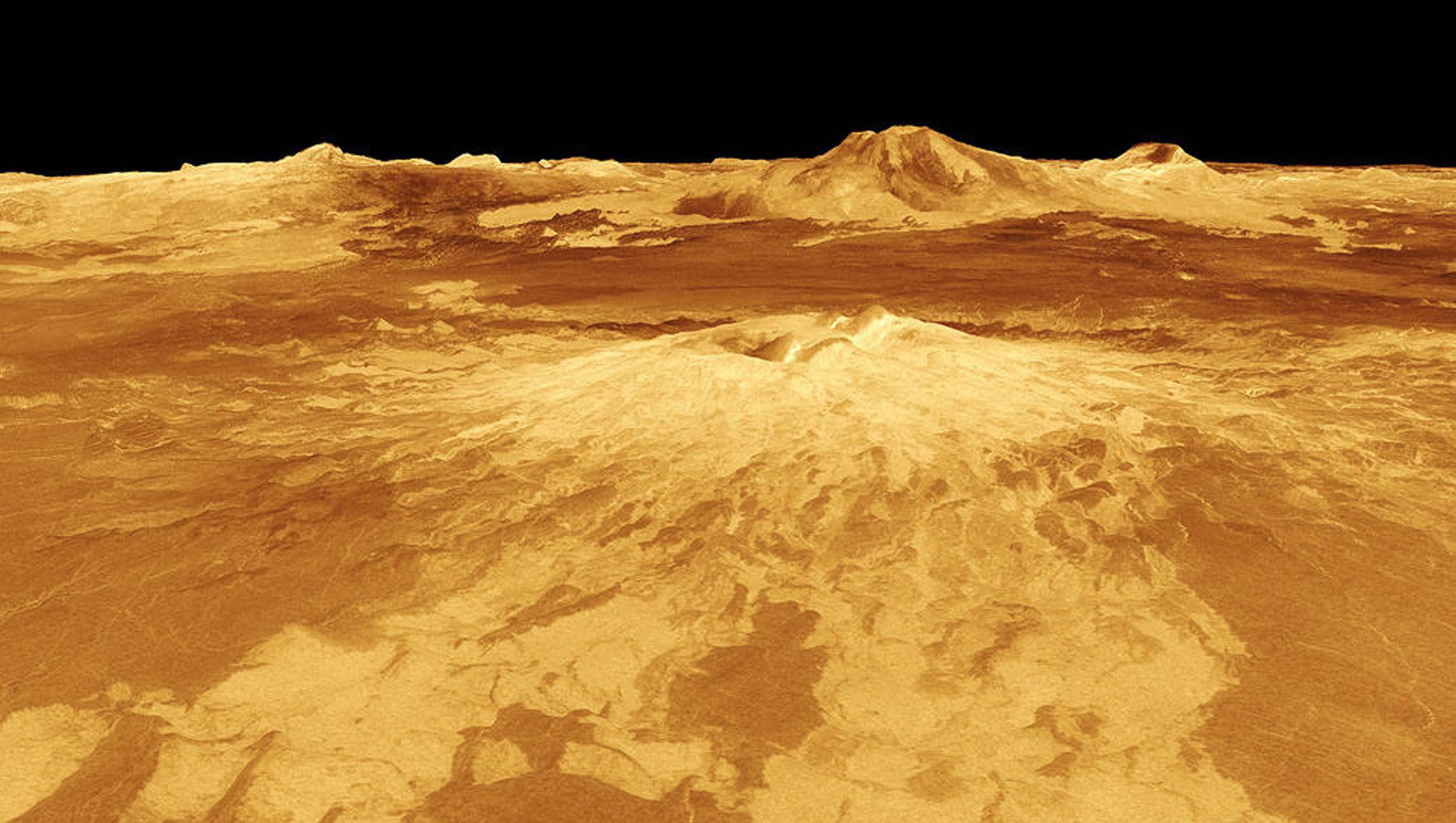 NASA image of volcano on Venus