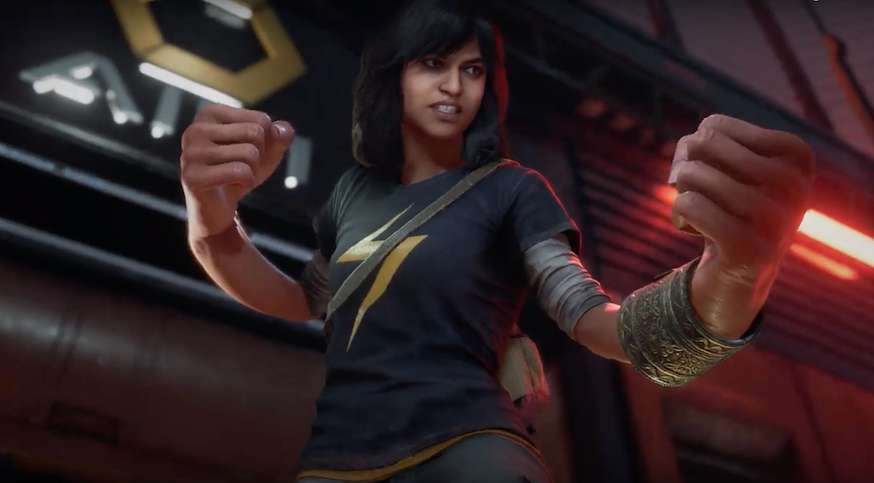 Kamala Khan in Marvels Avengers Game via YouTube 2019