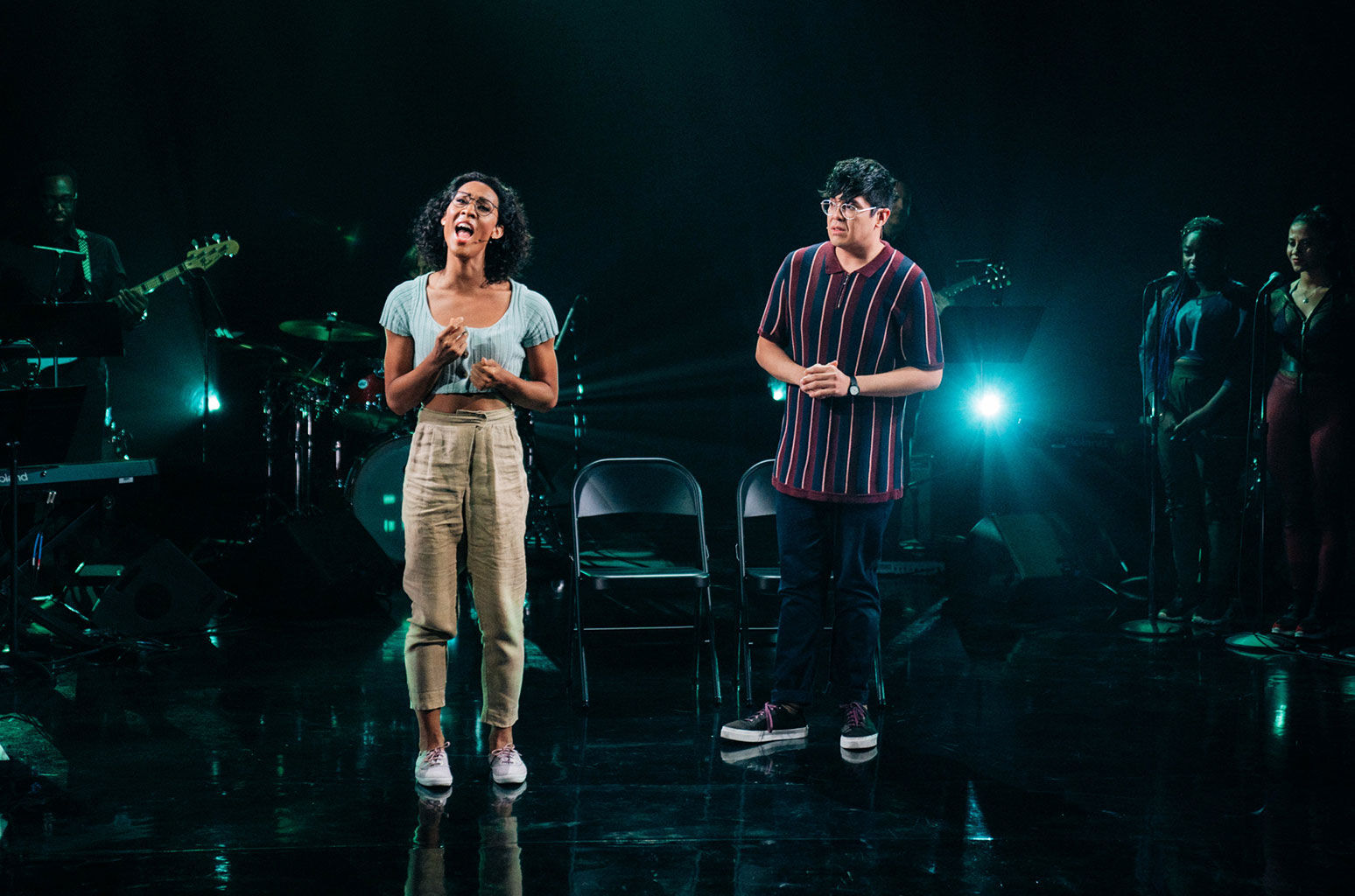 MJ Rodriguez performs "Suddenly Seymour" with George Salazar