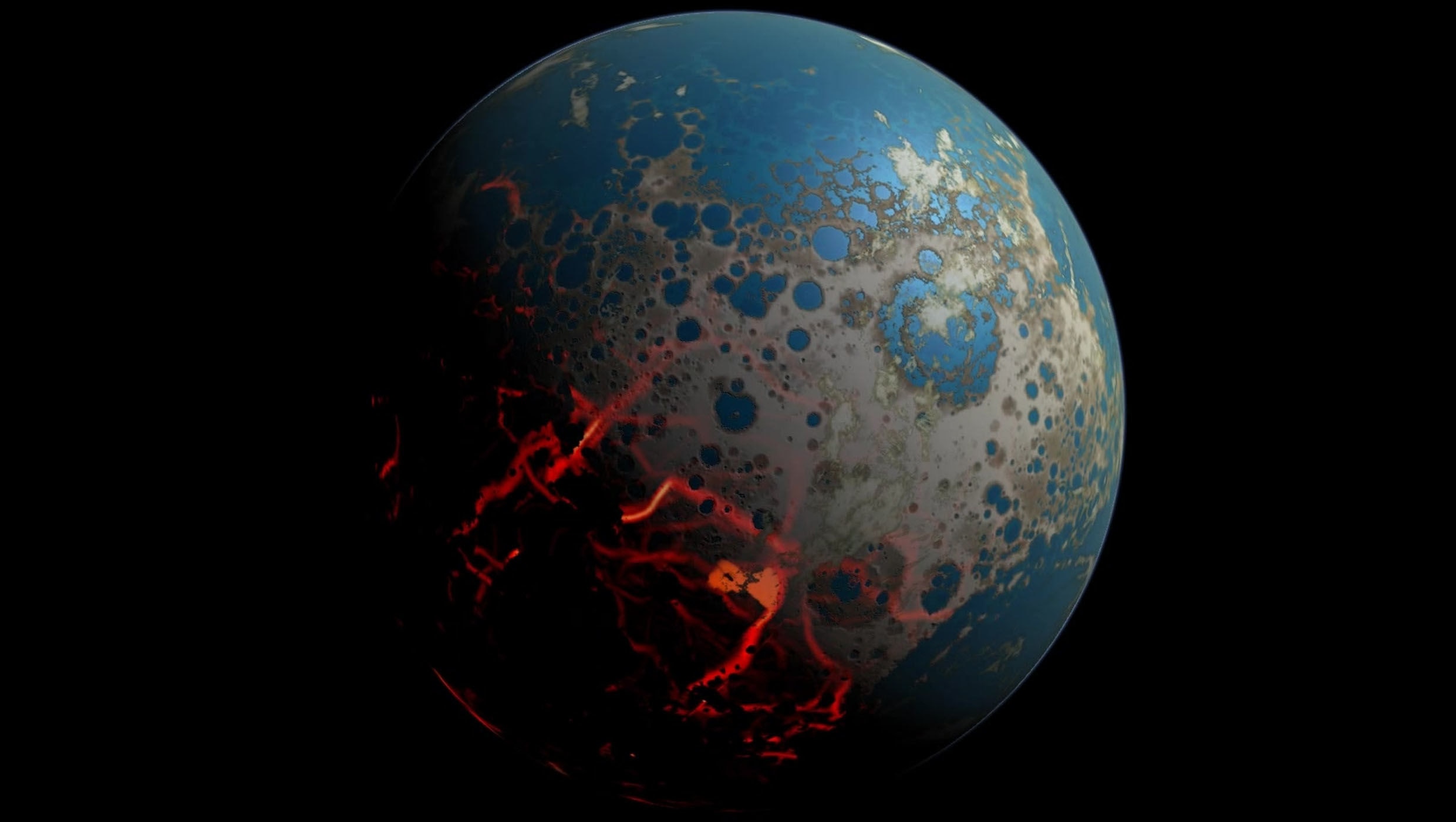 NASA image of early Earth