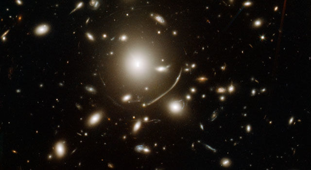 NASA image of a young galaxy