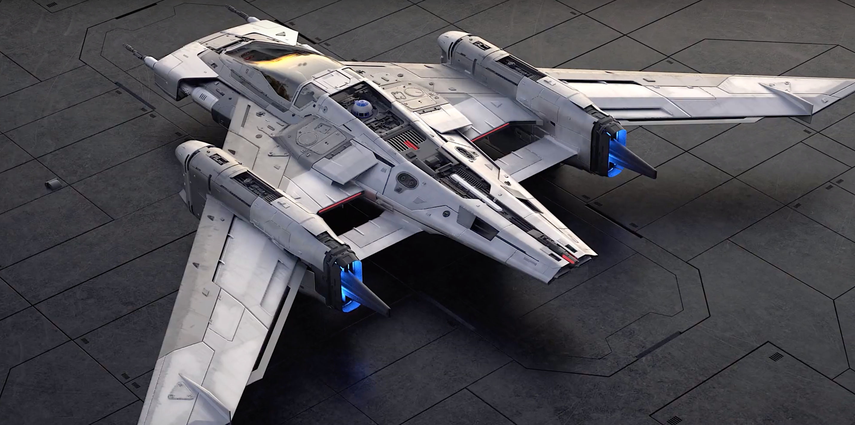 Pegasus Star Wars fighter designed by Porsche and Lucasfilm 