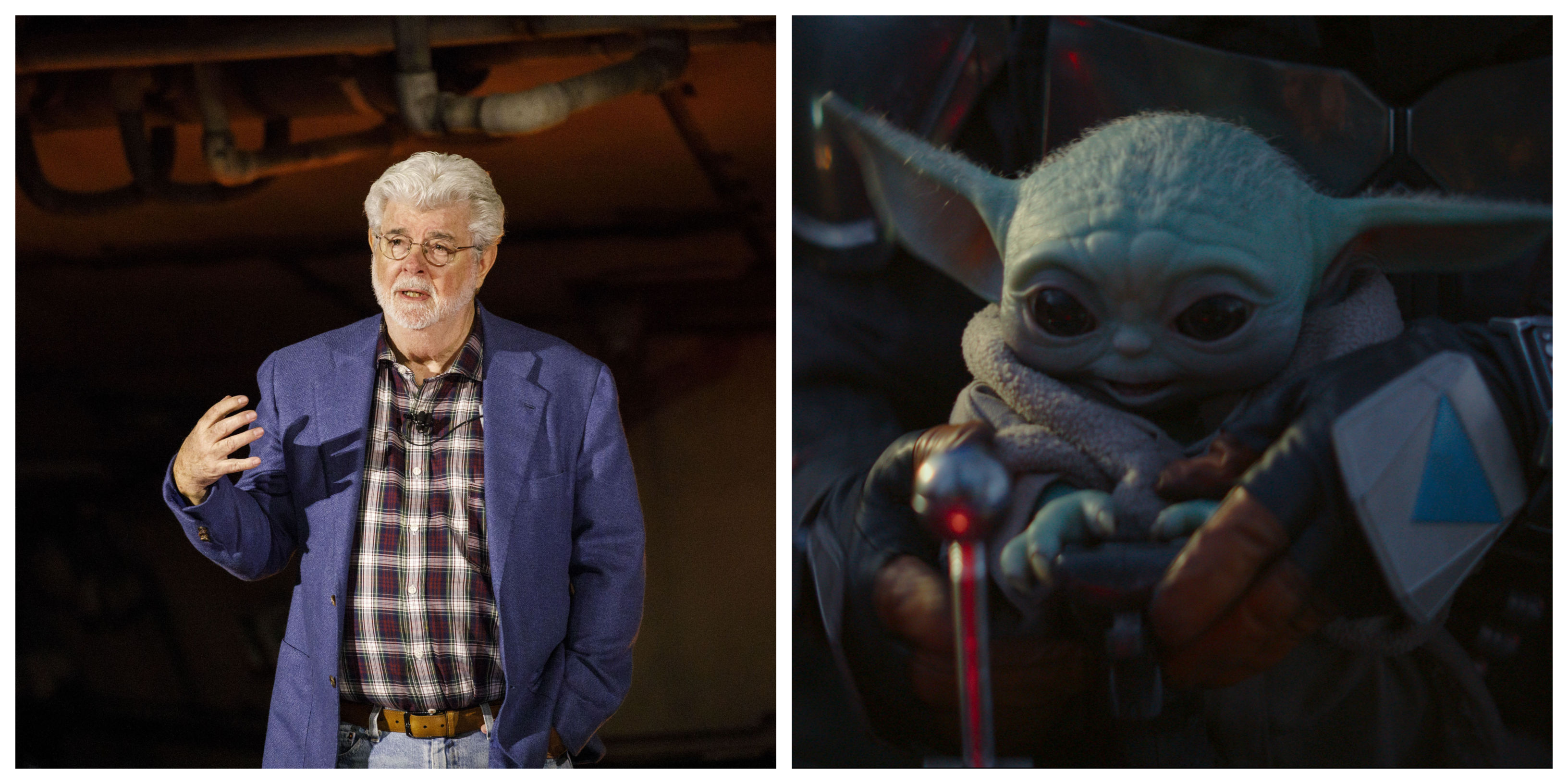 George Lucas and Baby Yoda
