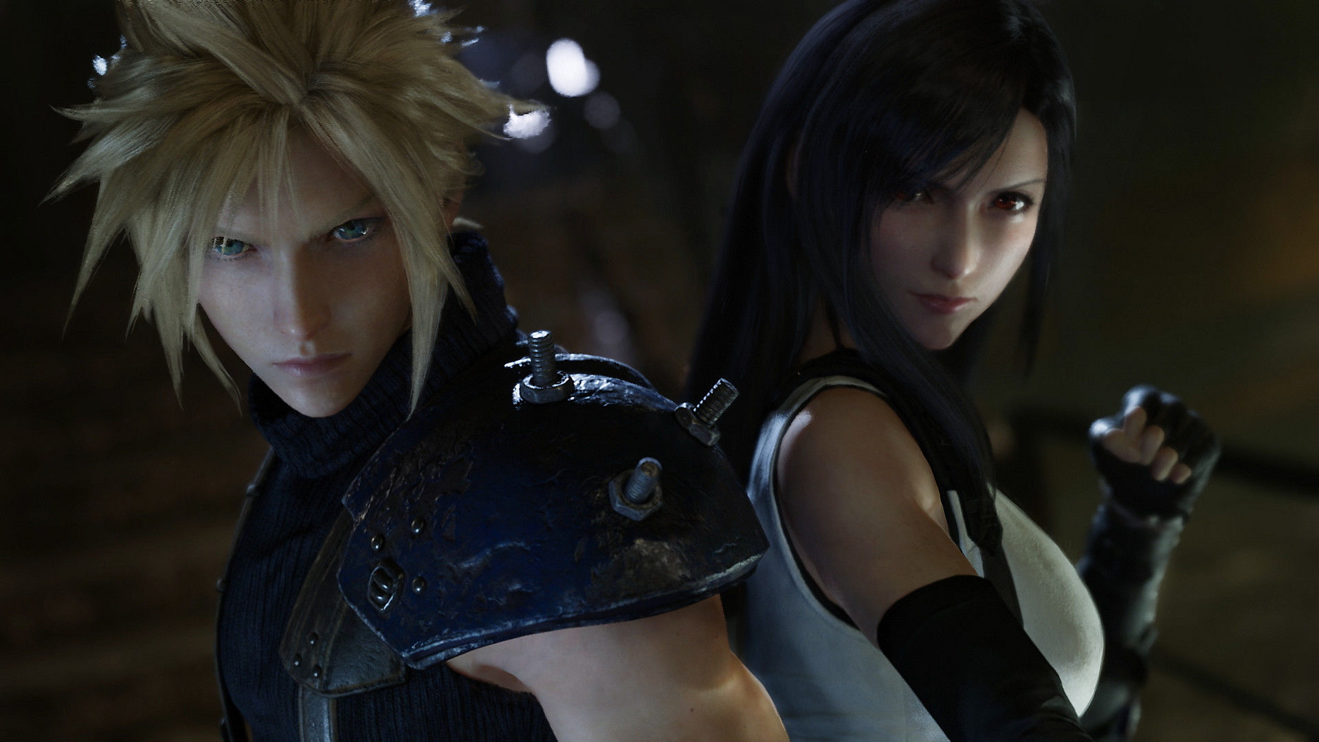 Cloud and Tifa in Final Fantasy VII Remake