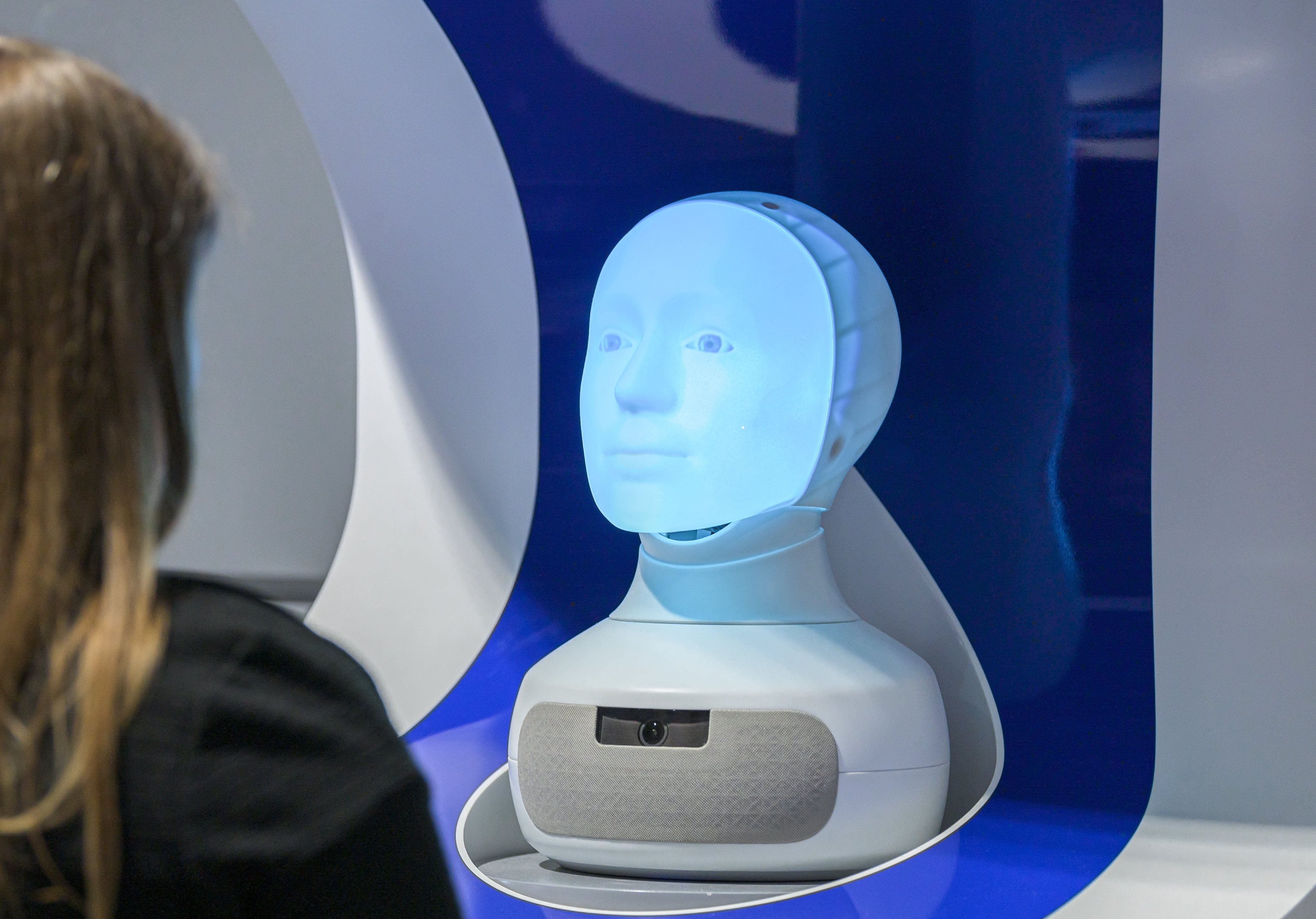 Information AI Robot at Frankfurt Airport