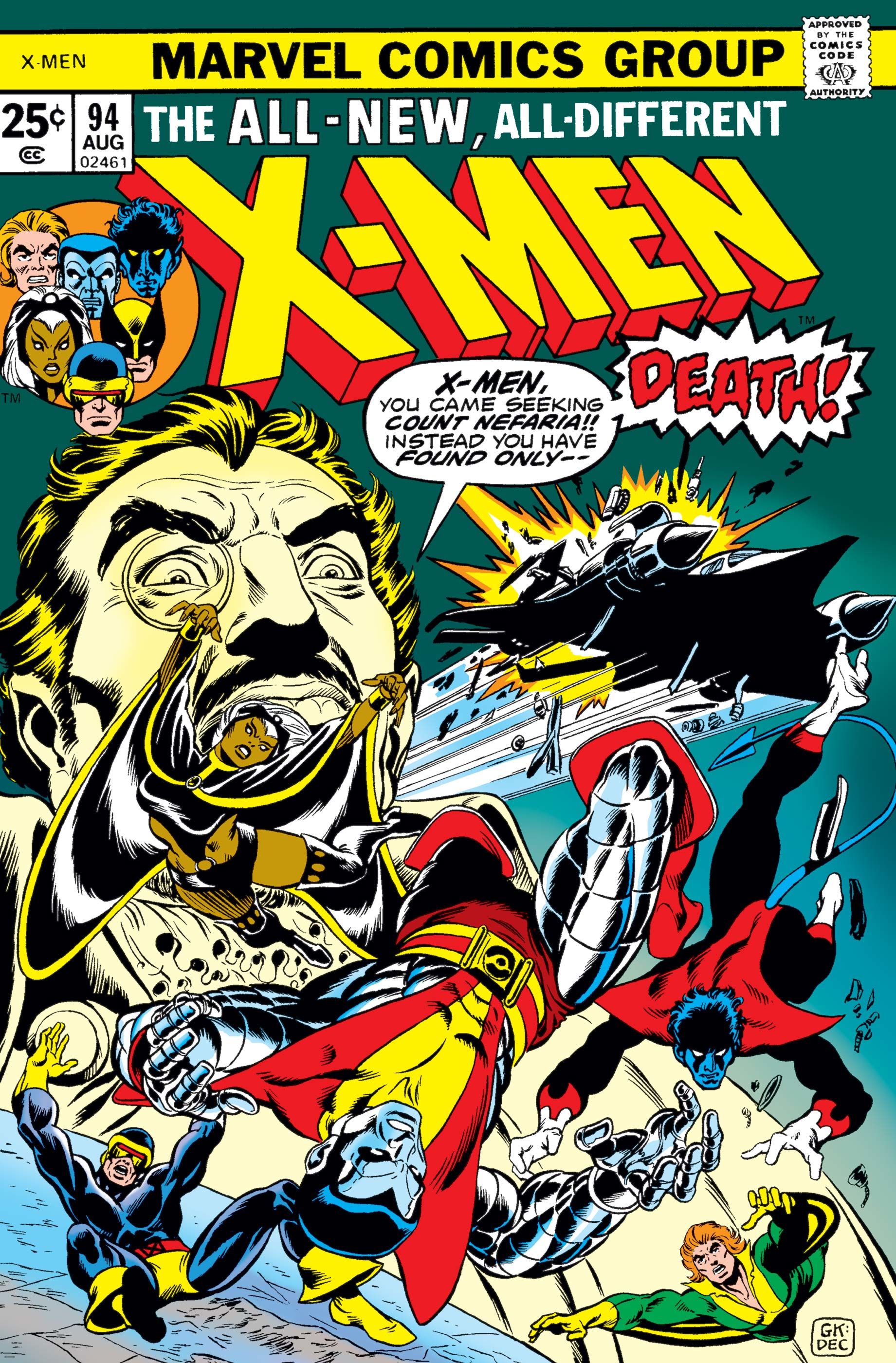 The cover to the classic X-Men #94