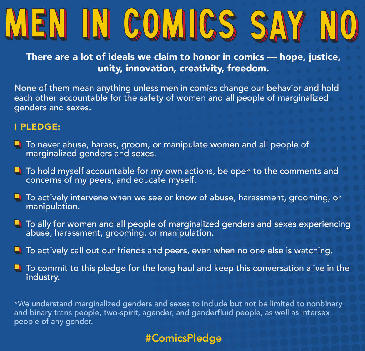 Comics Pledge