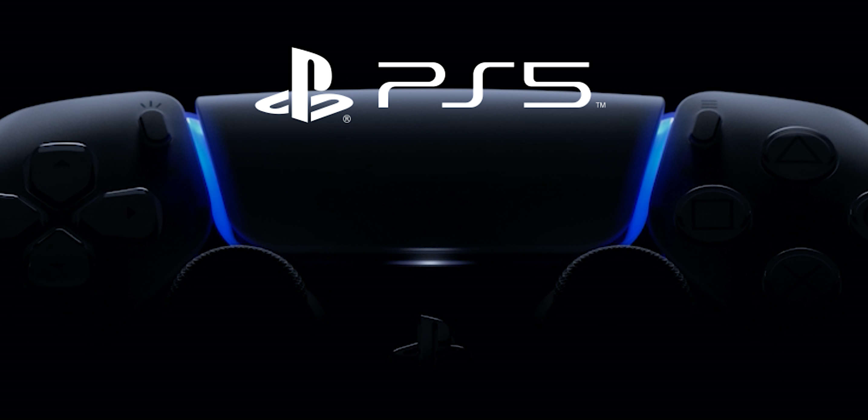 The PlayStation 5 controller and PS5 logo