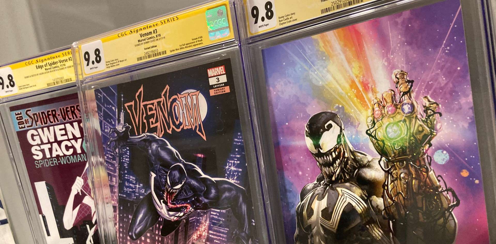 Venom, Miles Morales, Knull and Spider-Gwen are extremely hot right now in the comic book market. 