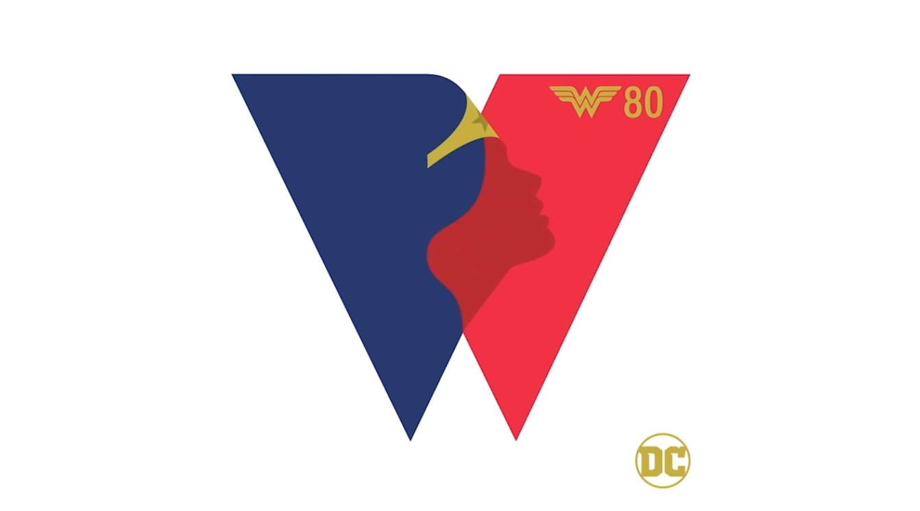 Wonder Woman 80th anniversary logo
