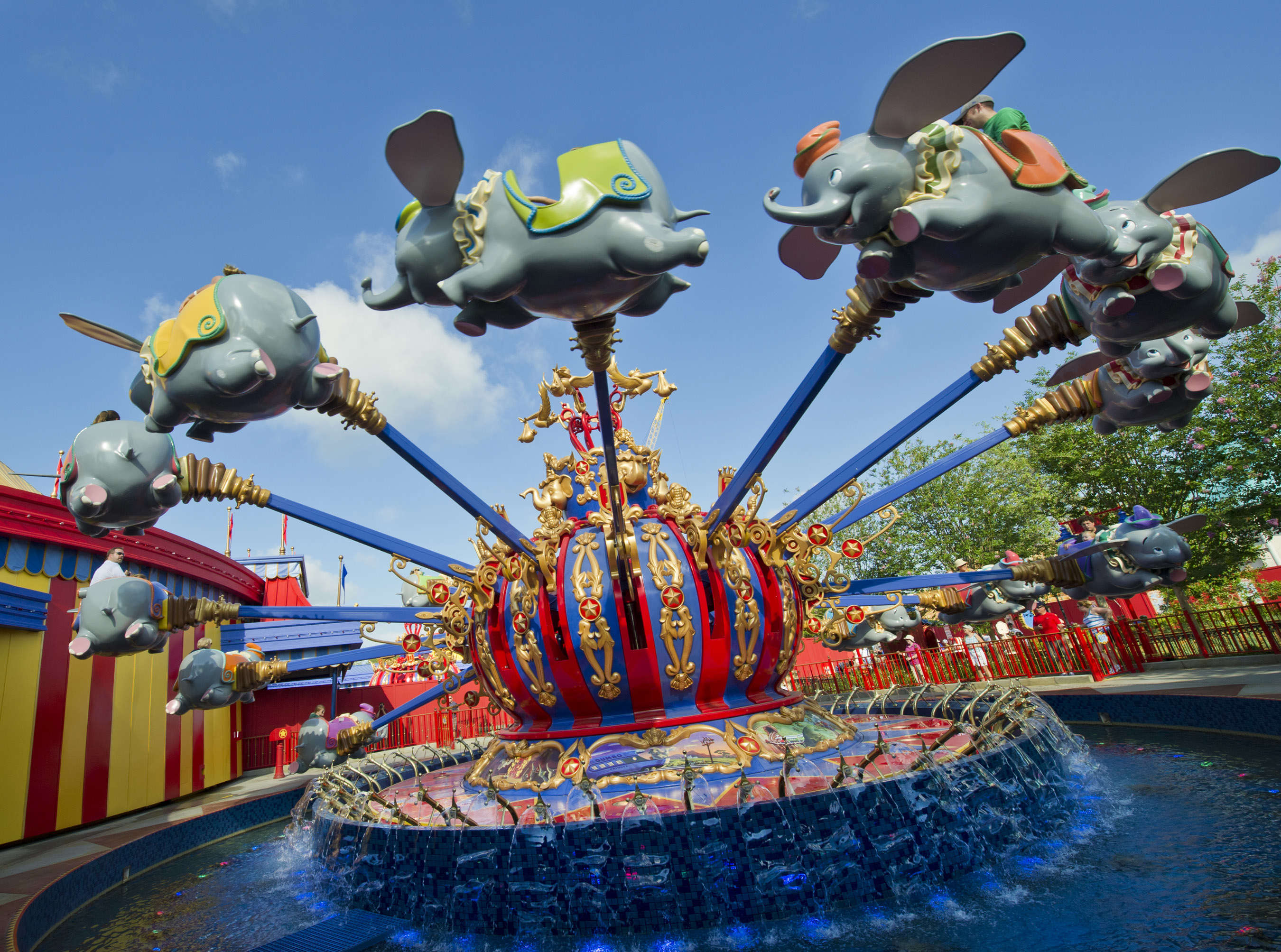 Dumbo the Flying Elephant ride at Disney World