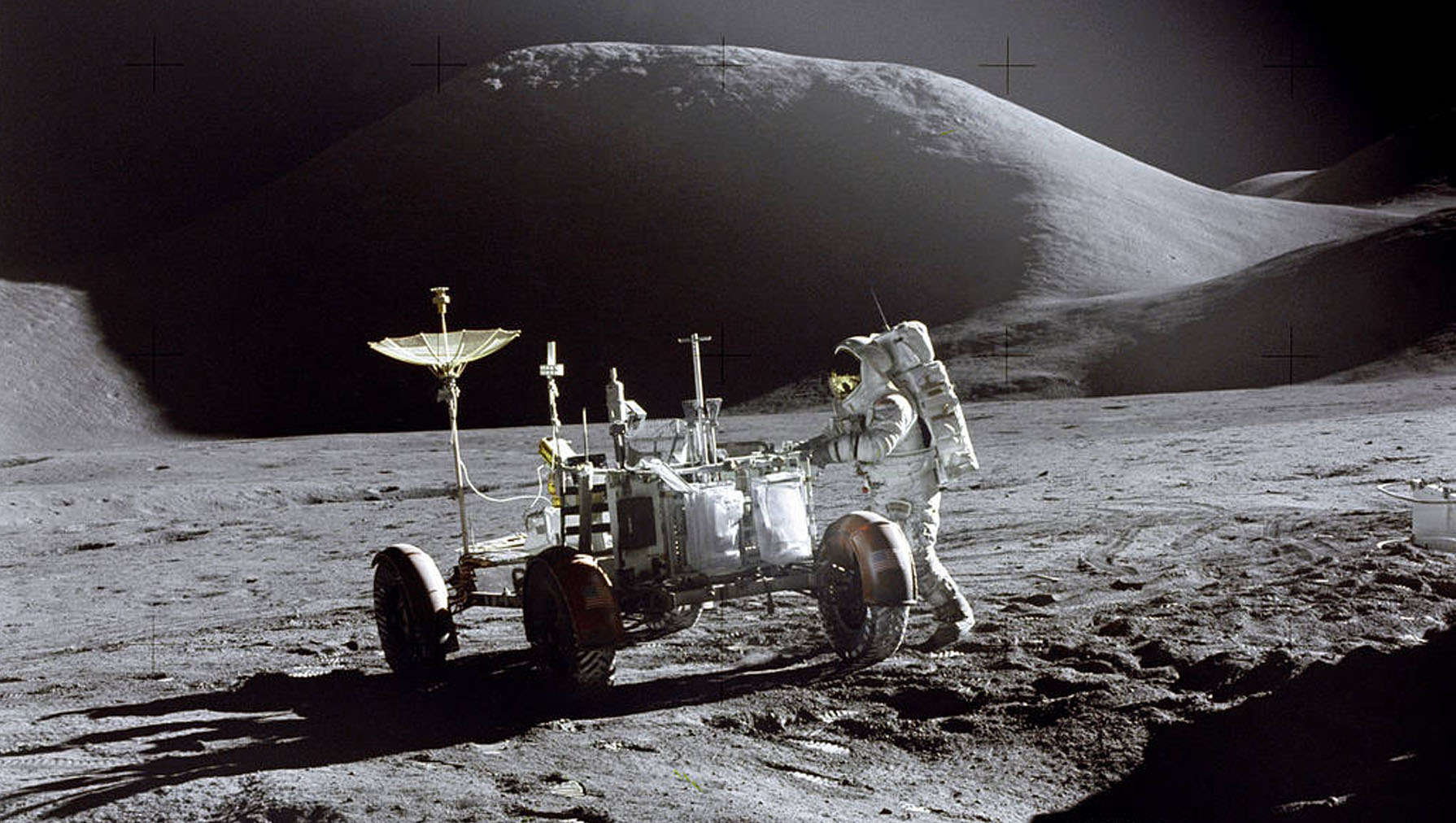 Apollo 15 moonwalk