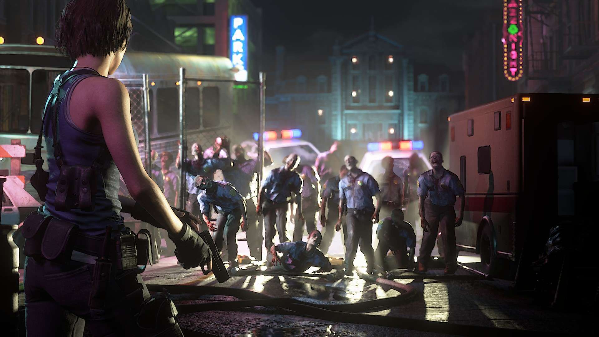 Jill Valentine vs Zombies in Resident Evil 3