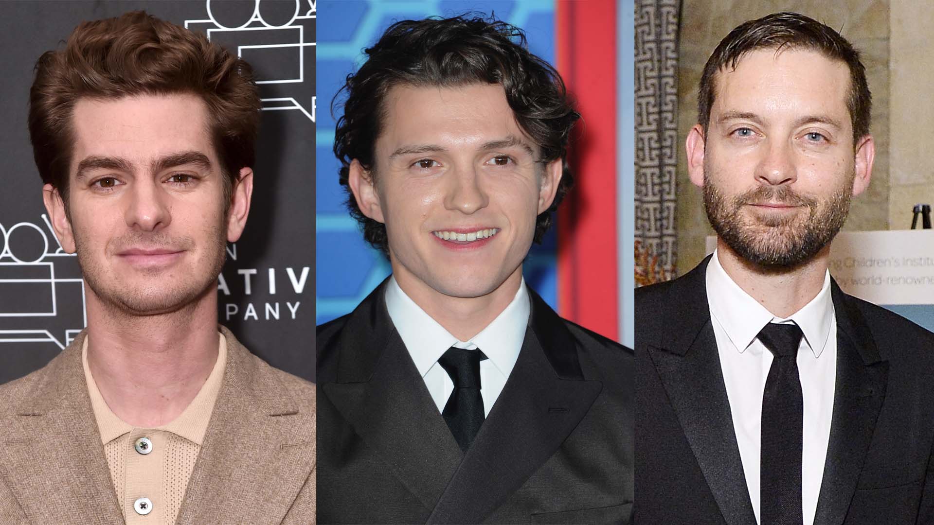 Andrew Garfield Tom Holland Tobey Maguire GETTY