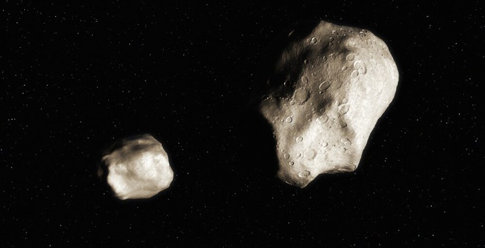 These two asteroids are extremely young… and used to be just one asteroid
