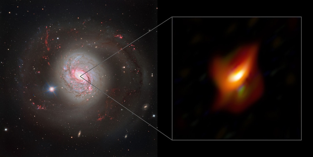 How do you hide a supermassive black hole? Dust. Lots and lots of dust.