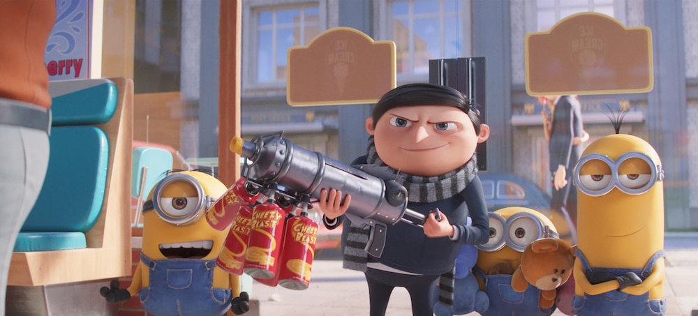 A still from Minions: The Rise Of Gru