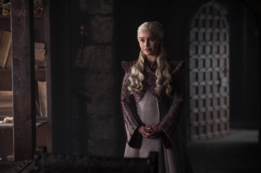 Emlia Clarke as Daenerys Targaryen in Game of Thrones Season 8 Episode 2