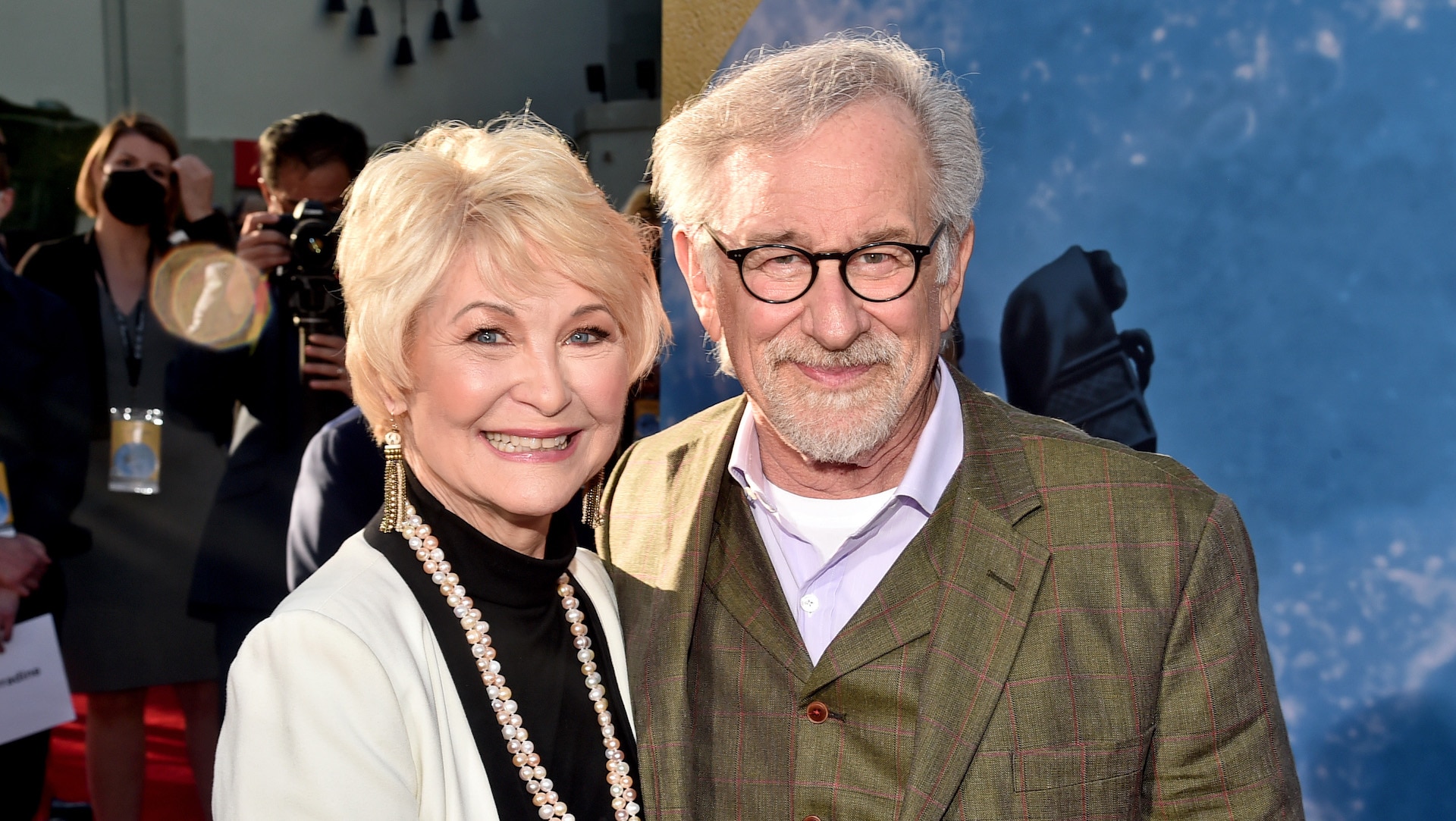 (L-R) Dee Wallace and Steven Spielberg