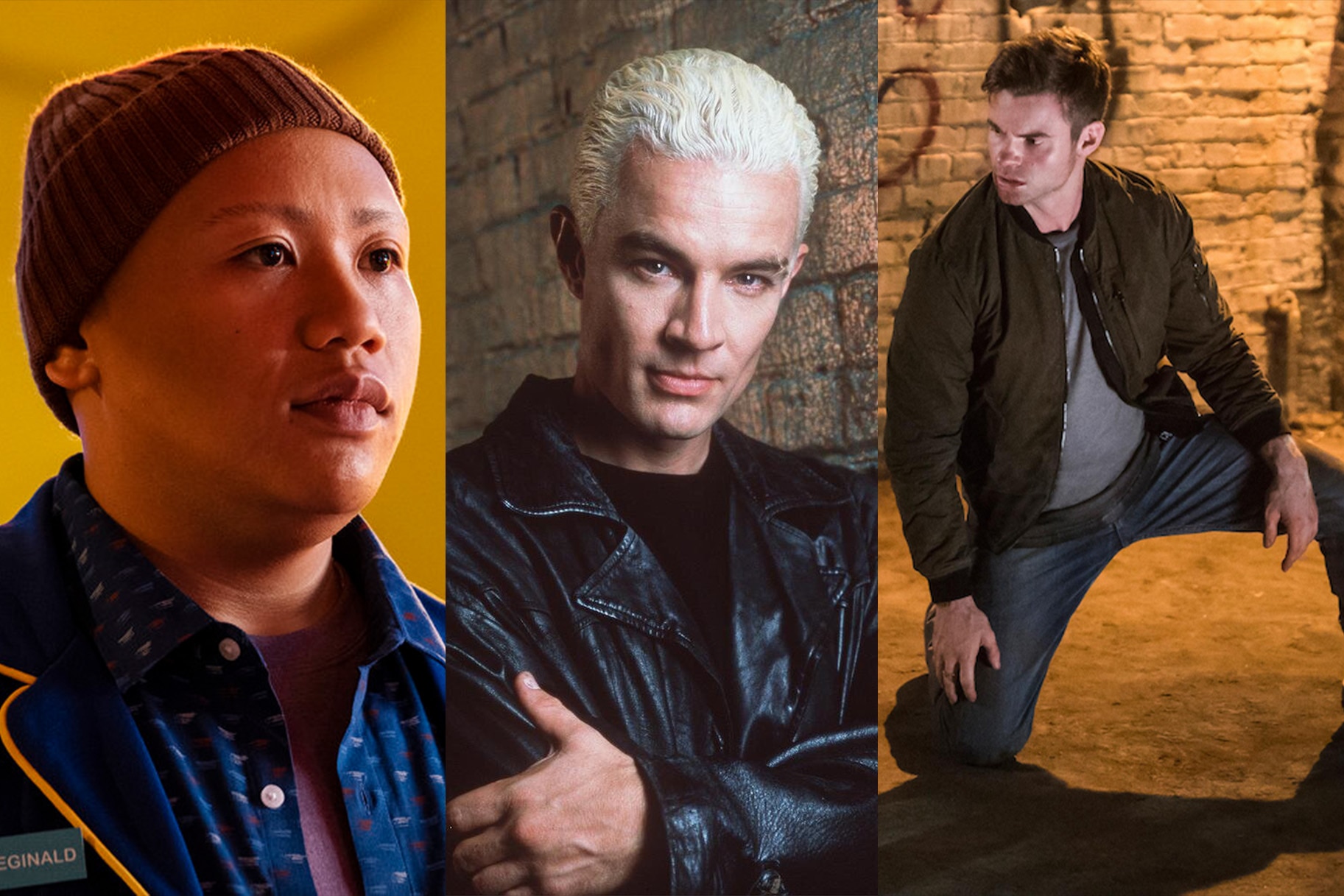 Jacob Batalon in Reginald the Vampire, James Marsters as Spike in "Buffy The Vampire Slayer Year 5", Daniel Gillies as Elijah Mikaelson in The Originals