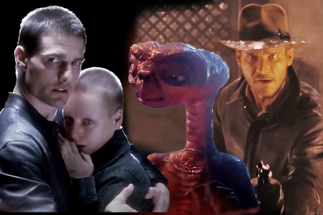 Minority Report (2002); E.T. THE EXTRA-TERRESTRIAL (1982); INDIANA JONES AND THE RAIDERS OF THE LOST ARK (1981)