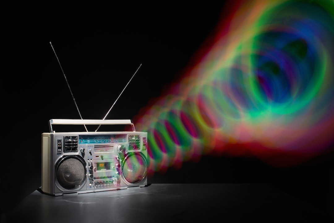 Soundwaves from a boombox