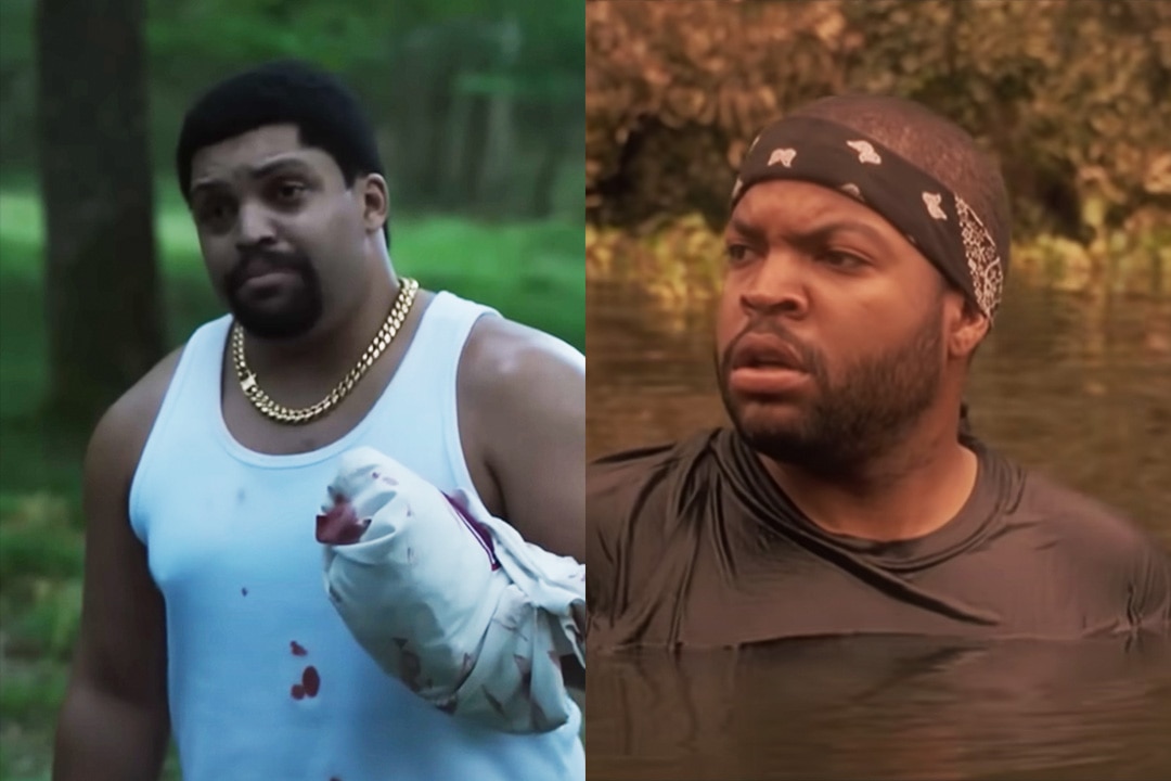 O’Shea Jackson Jr. in Cocaine Bear (2023); Ice Cube in Anaconda (1997)
