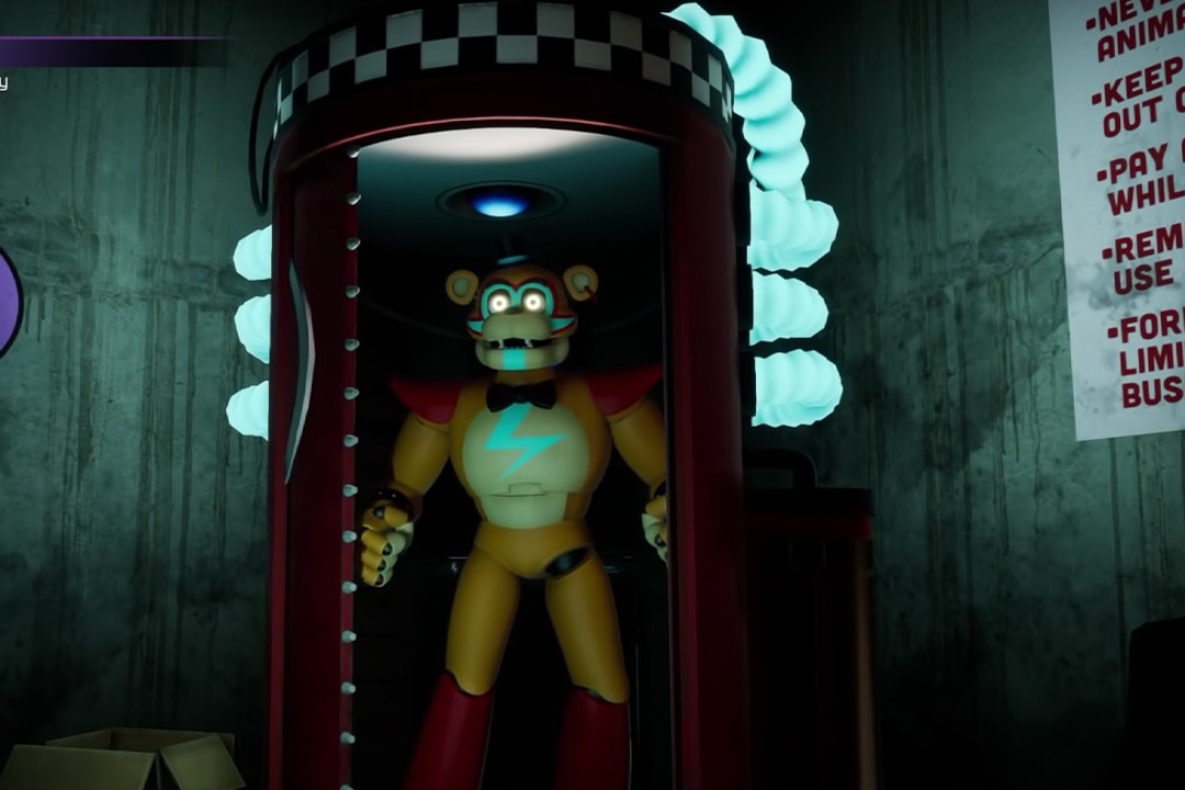 A still from the game Five Nights at Freddy's