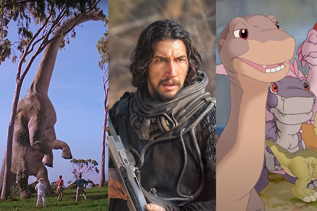 Jurassic Park (1993), Adam Driver in 65 (2023), The Land Before Time