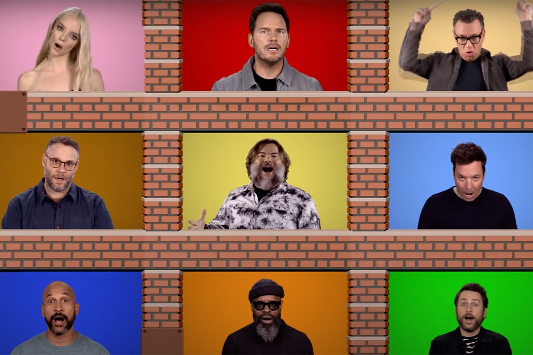 Watch Jimmy Fallon sing ‘Mario’ theme song with voice cast of ‘The Super Mario Bros. Movie’