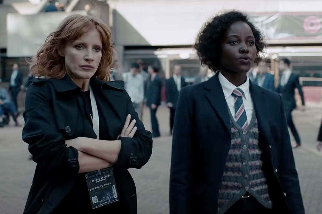Jessica Chastain and Lupita Nyong'o in THE 355 (2022)