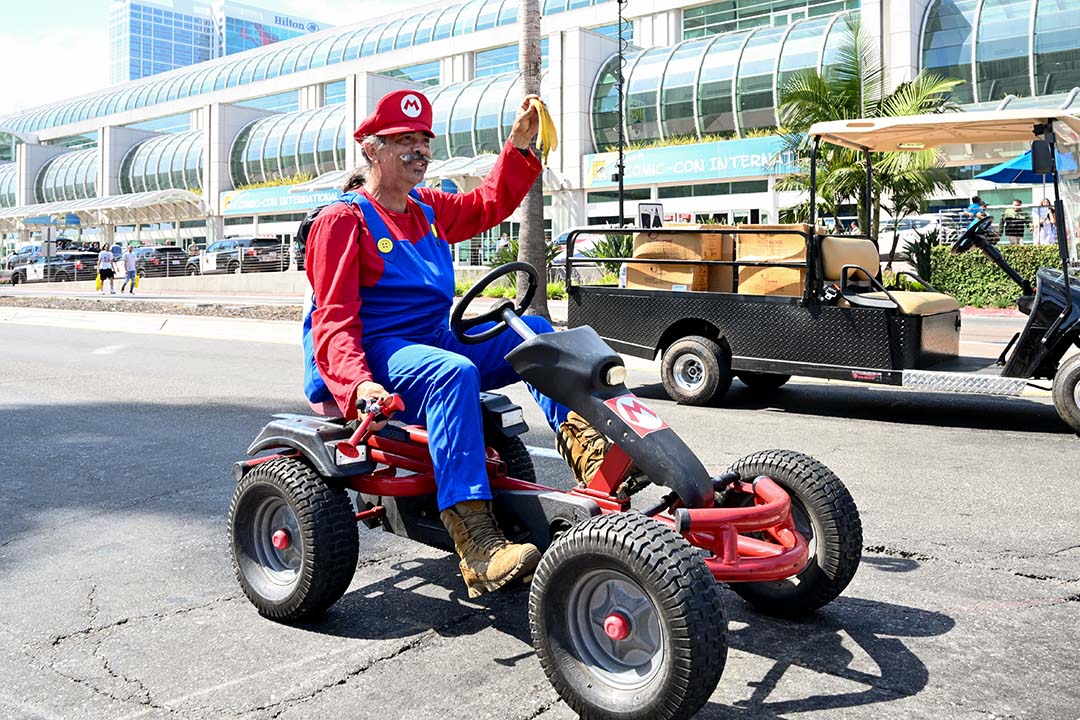 Mario cosplayer on Day 1 of SDCC 2023