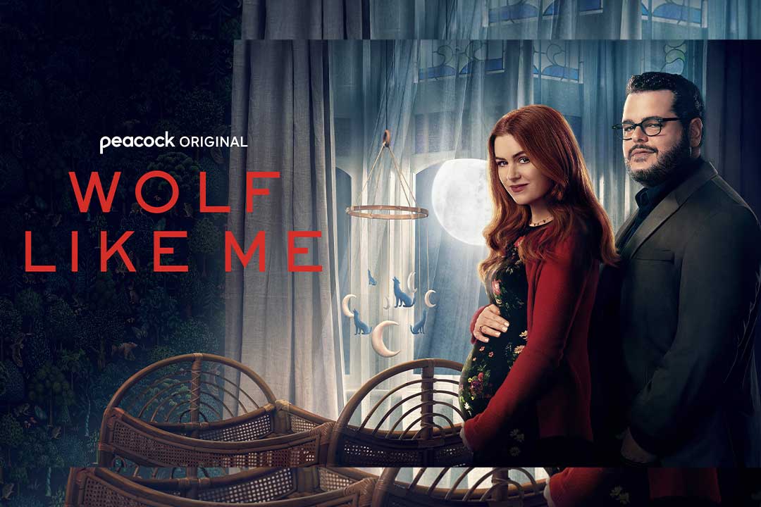 Wolf Like Me Season 2 key art featuring pregnant Mary (Isla Fisher) and Gary (Josh Gad)