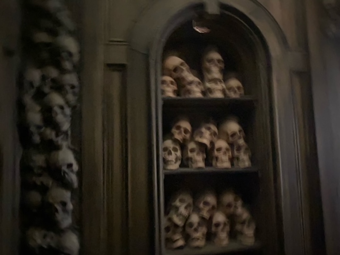 Skulls in a catacomb