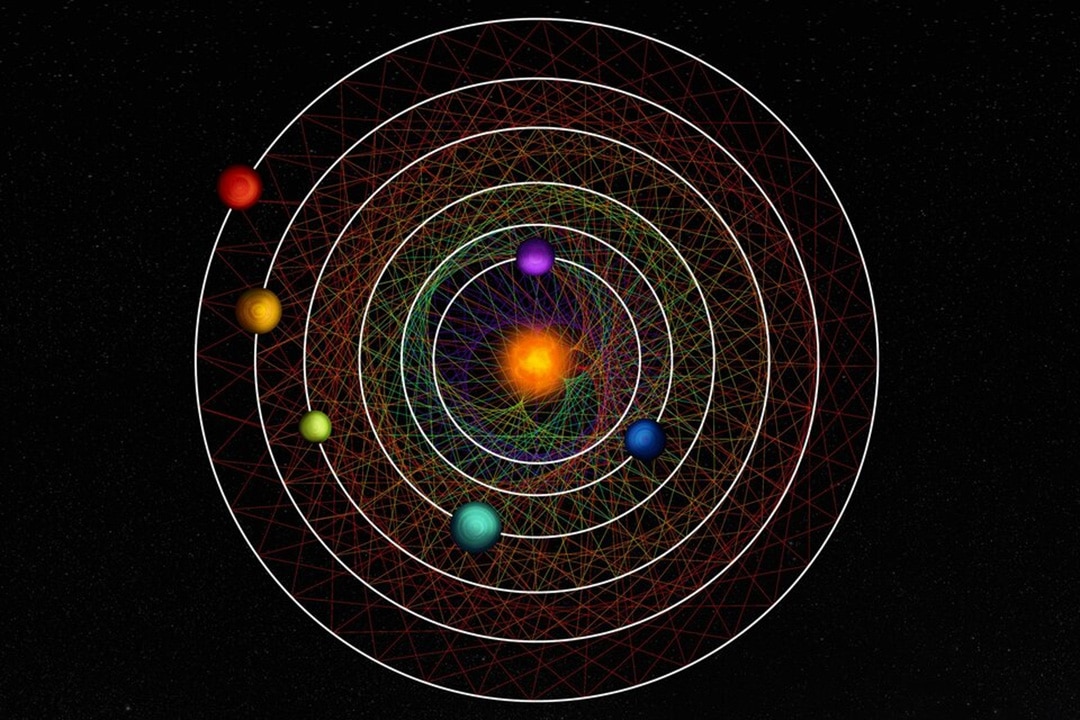 Los planetas de un raro sistema estelar bailan en perfecta armonía matemática