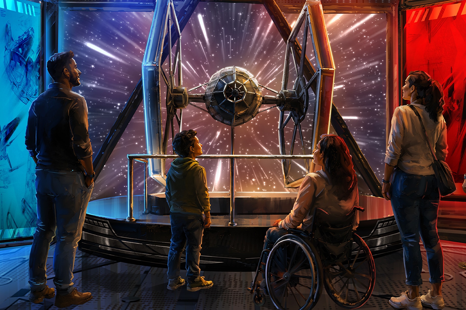Star Wars Exhibition TIE Fighter concept art