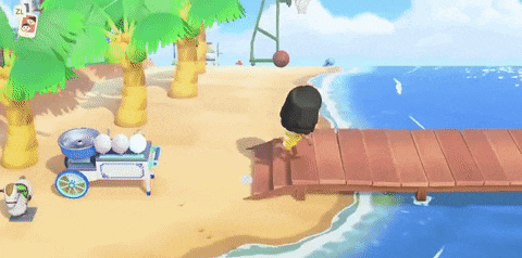 Animal Crossing swimming 1