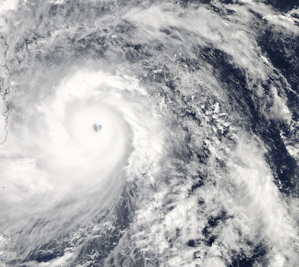 Super typhoon Haiyan, seen from NASA's Aqua satellite. Credit: NASA/Aqua