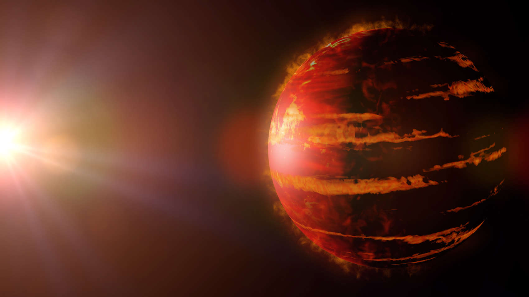 Artwork depicting a hot, young, gas giant exoplanet still in the process of formation. Credit: dottedhippo / iStock / Getty Images Plus