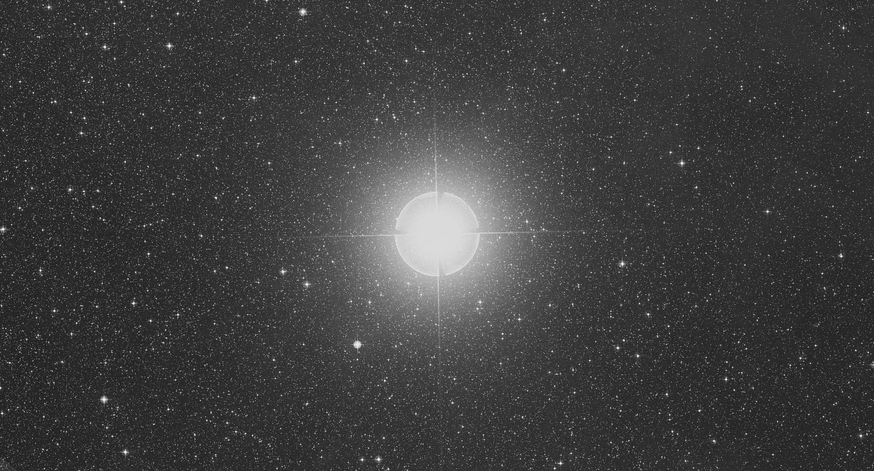 The star Delta Velorum, aka Alsephina. Credit: Digitized Sky Survey / SkyServer